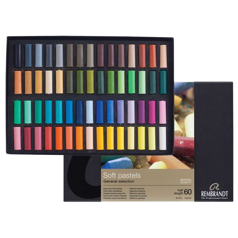 Conjunto de Pastel Seco Rembrandt Assort 60 x 1/2 - Cartão