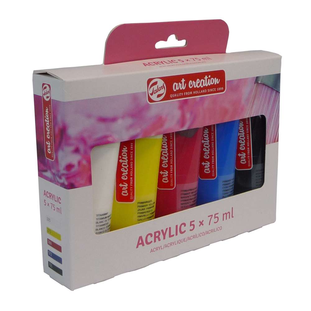 Conjunto Acrílico Art Creation 5 x 75ml - Cartão