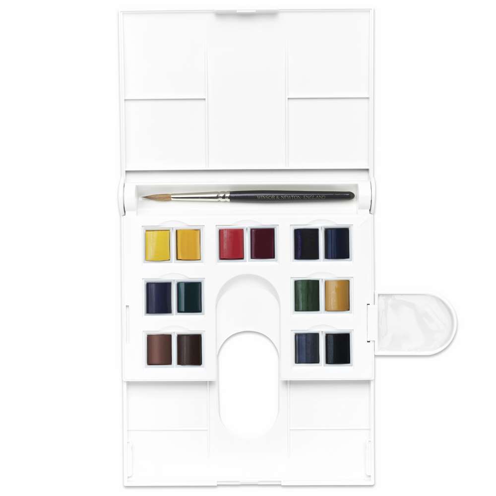 Conpact Set - 14 H/pan + Pincel Winsor&Newton